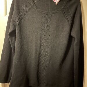 Candie’s Women's Black Sweater, Size XL